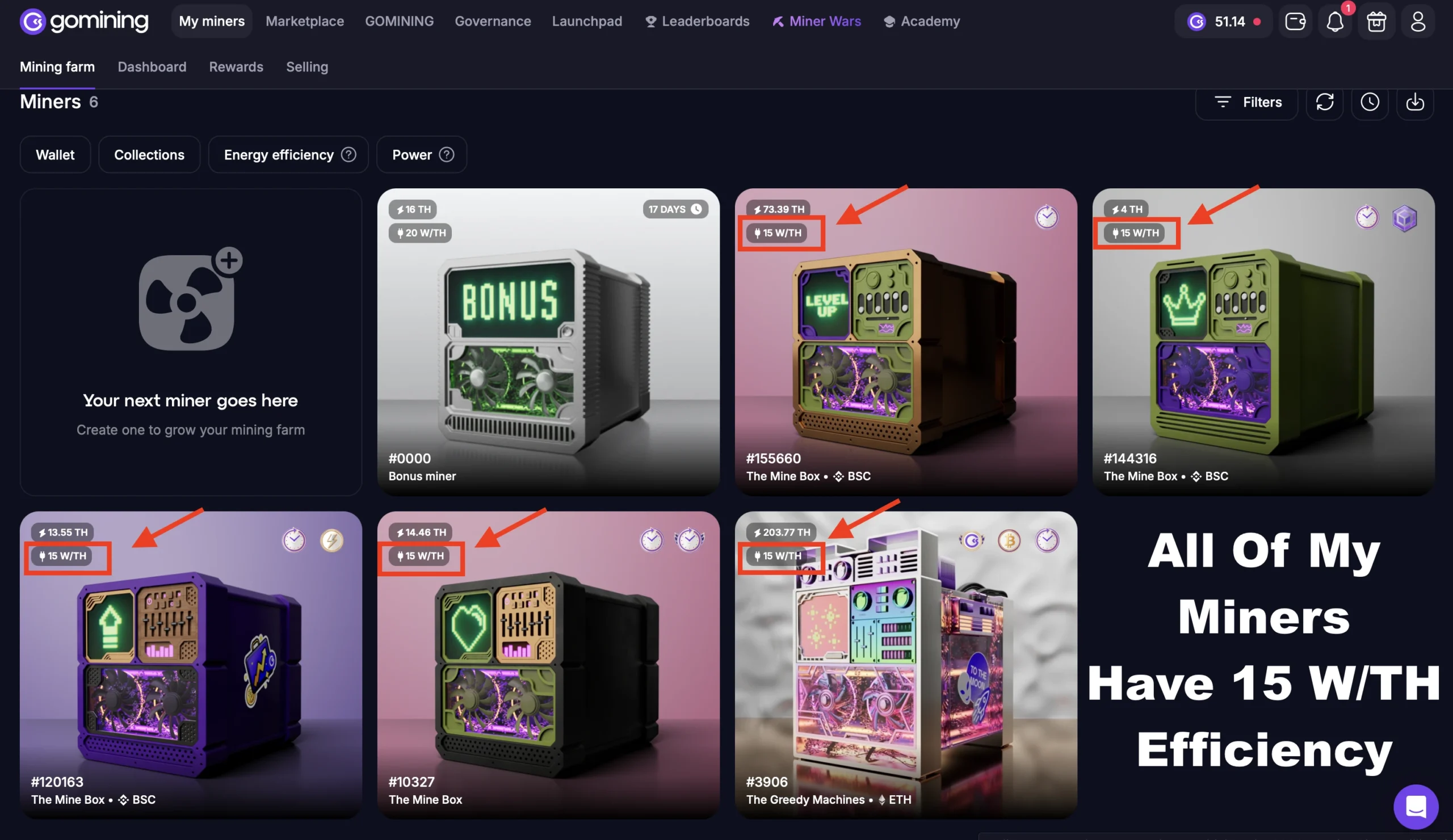 15 w/th vs 35 w/th gomining efficiency review bitcoin mining btc miner