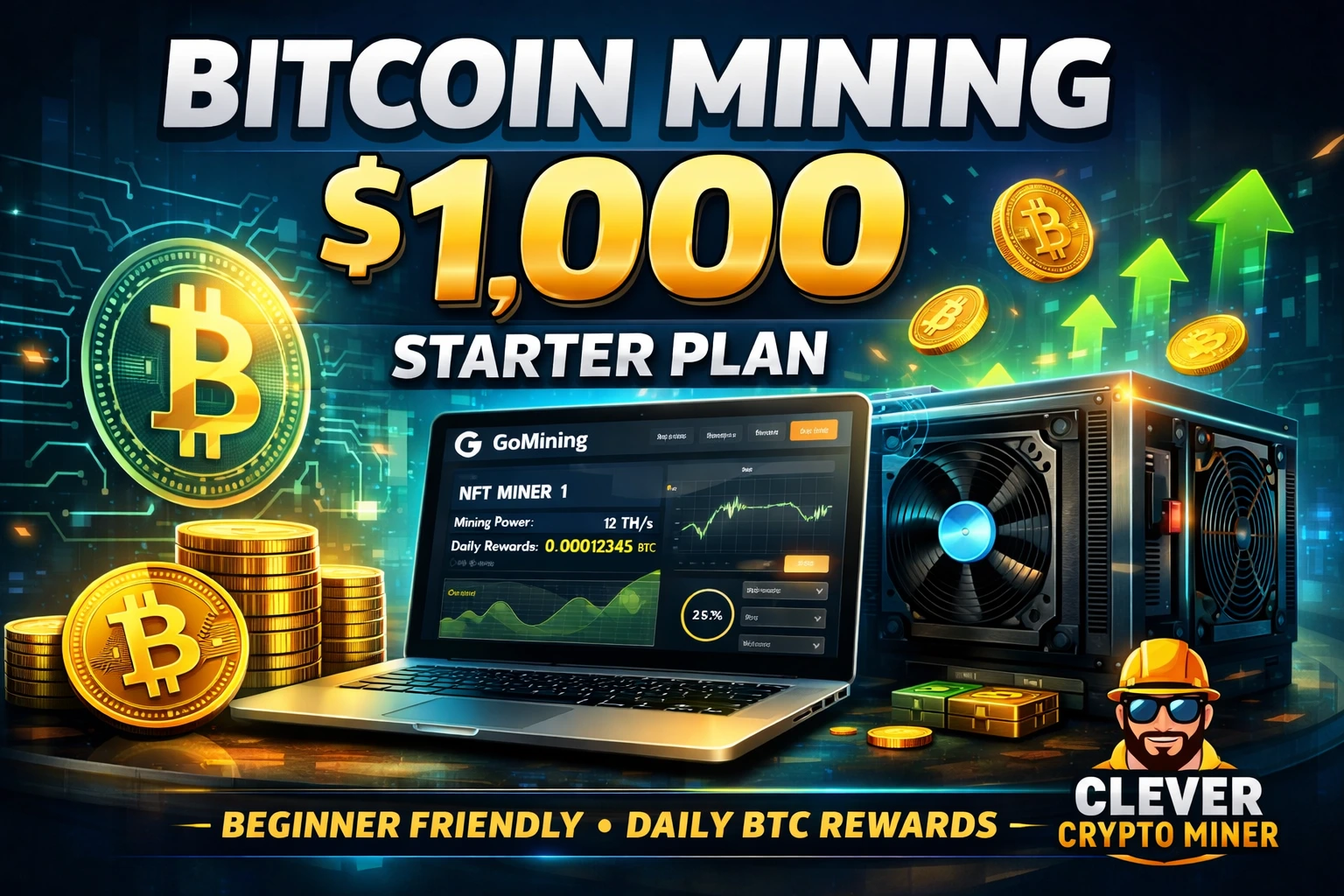 Bitcoin Mining With $1000 How to Start With GoMining