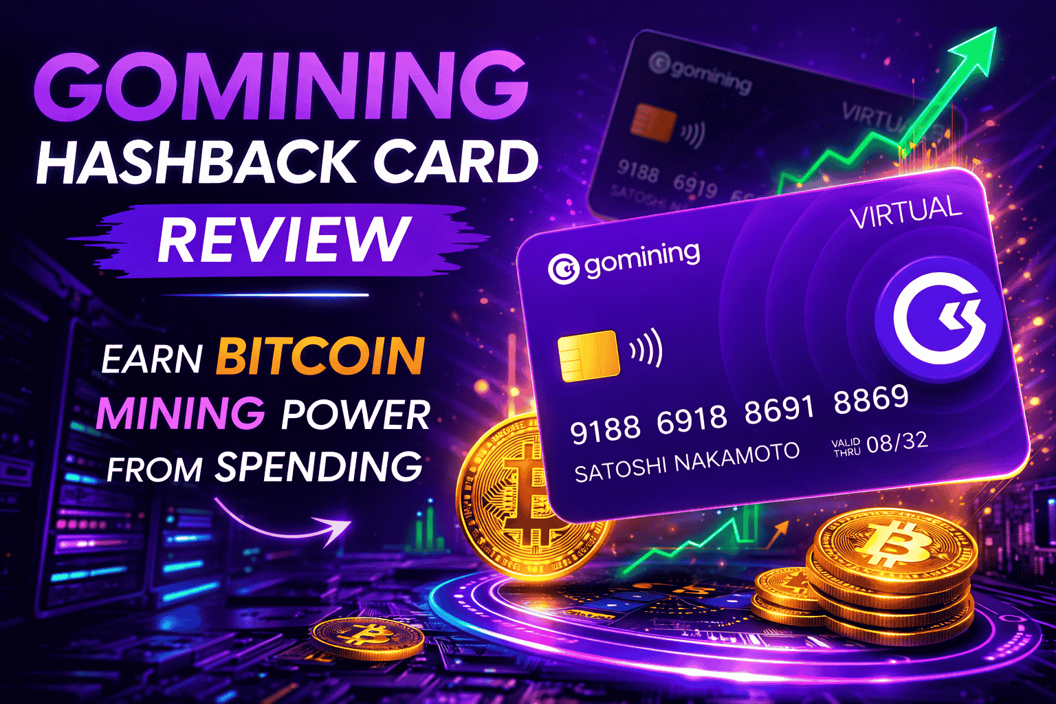 GoMining Hashback Card Review bitcoin mining miner