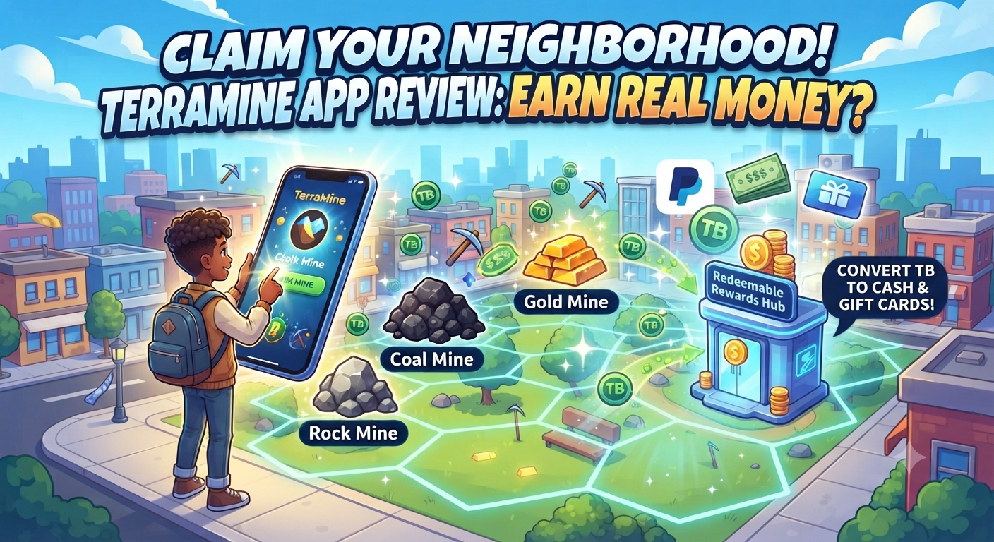 TerraMine App Review Turning Your Neighborhood into a Virtual Mining Empire